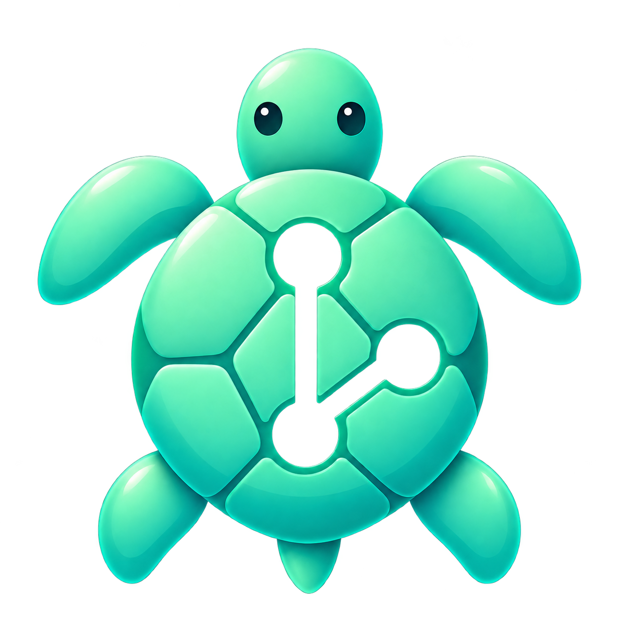 GitTurtle’s mint turtle mascot